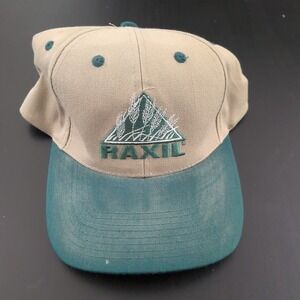 Head to Toe Raxil‎ Wheat Hat Beige Green Strapback Embroidered Farming Cap Hat